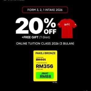 OTC Form 3 , 2 , 1 and Year 6 Feb - Apr 2026 ( 3 months Promo ) FREE T-SHIRT