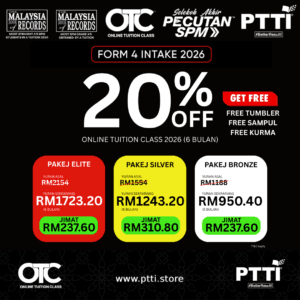 OTC Form 4 Mar - Aug 2026 ( 6 months Promo ) FREE TUMBLER + SAMPUL RAYA + KURMA