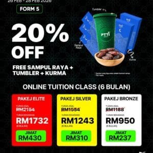 OTC Form 5 Mar - Aug 2026 ( 6 months Promo ) FREE TUMBLER + SAMPUL RAYA + KURMA